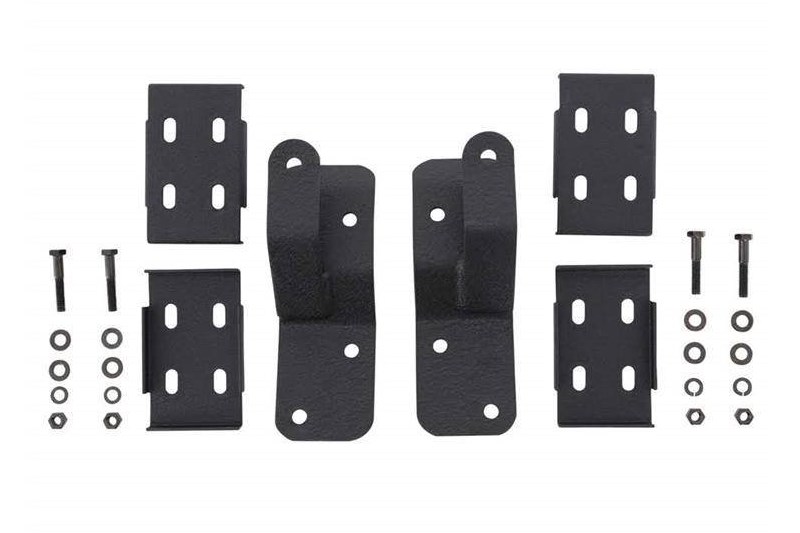 Hi-Lift Jack mounting brackets for Defender roof rack Smittybilt