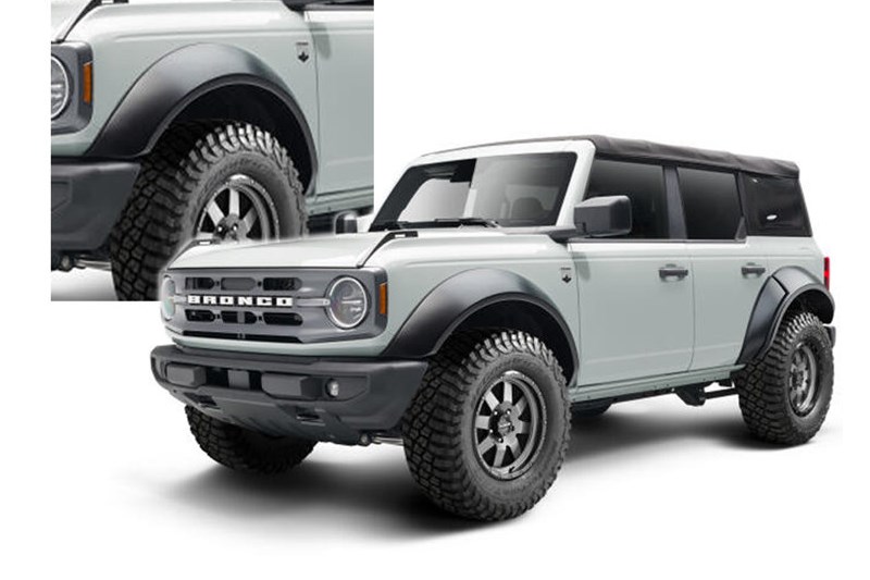 Fender flares Bushwacker Extend-A-Fender New Bronco 4 Door 21-present