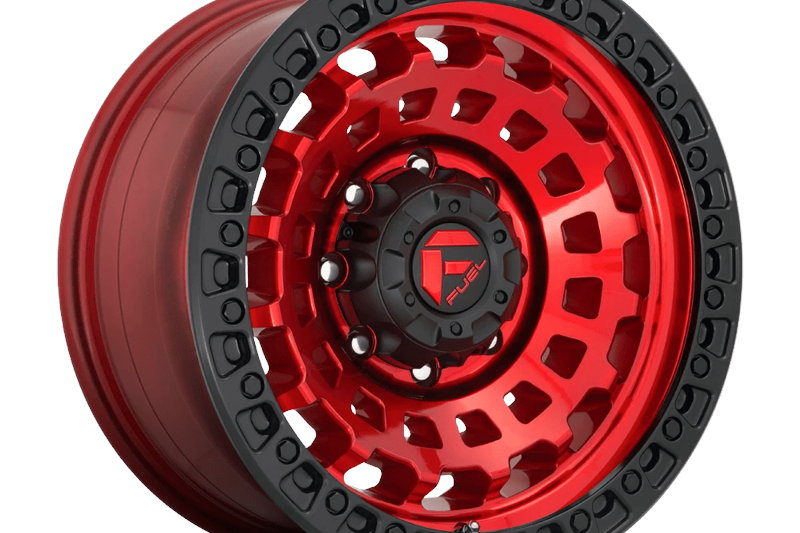 Alloy wheel D632 Zephyr Candy RED Black Bead Ring Fuel 9.0x17 ET-12 71,5 5x127