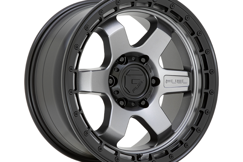 Alloy wheel D752 Block Matte Gunmetal W/ Black Ring Fuel 9.0x18 ET-12 71,5 5x127