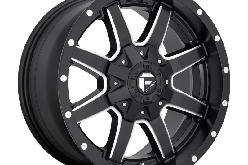 Llanta de aleacin D538 Maverick Matte Black Milled Fuel 8.0x18 ET48 84,1 6x130