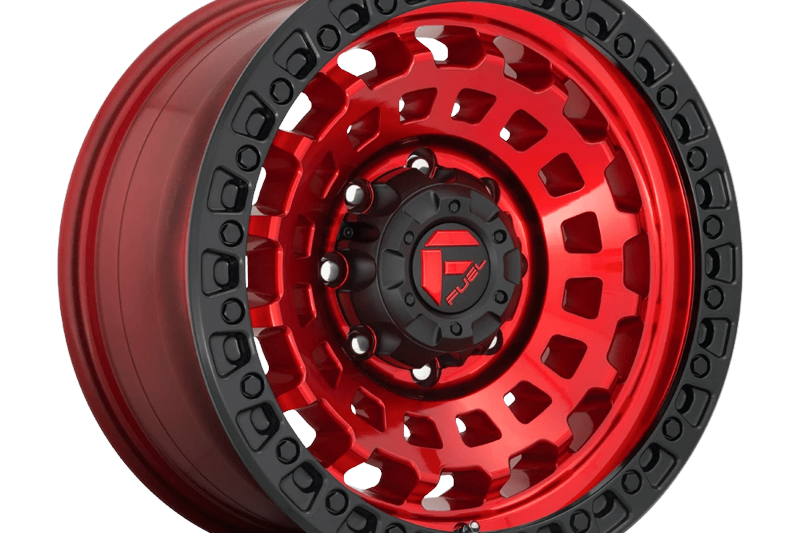 Alloy wheel D632 Zephyr Candy RED Black Bead Ring Fuel 9.0x17 ET1 71,5 5x127