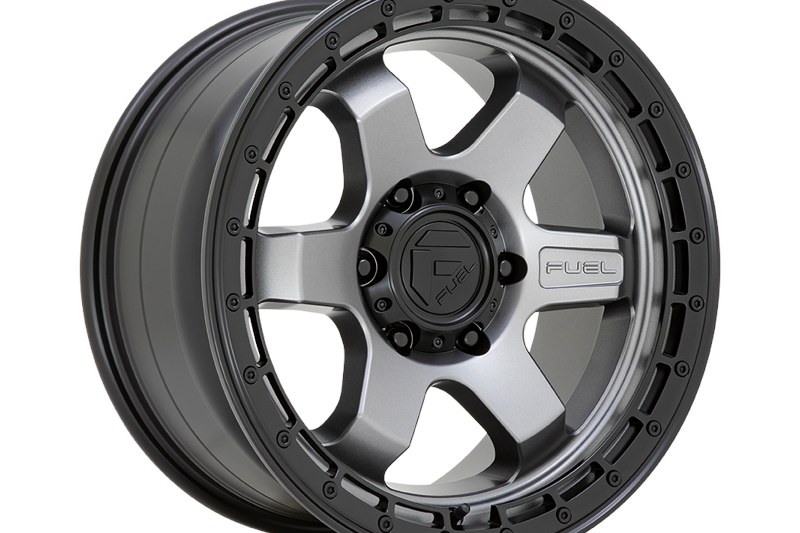 Llanta de aleacin D752 Block Matte Gunmetal W/ Black Ring Fuel 9.0x18 ET20 71,5 5x127