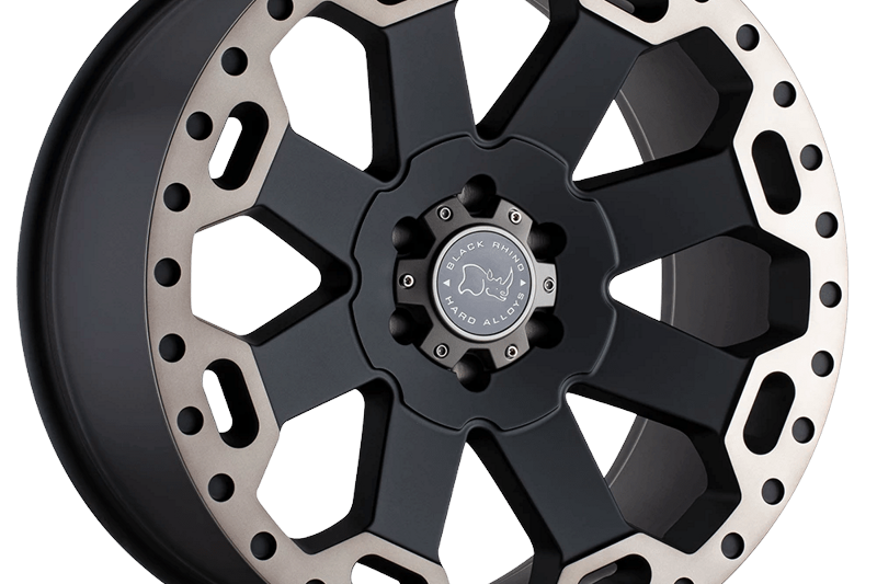 Alloy wheel Matte Black W/ Machined Dark Tint Warlord Black Rhino 8.0x17 ET52 84,1 6x130