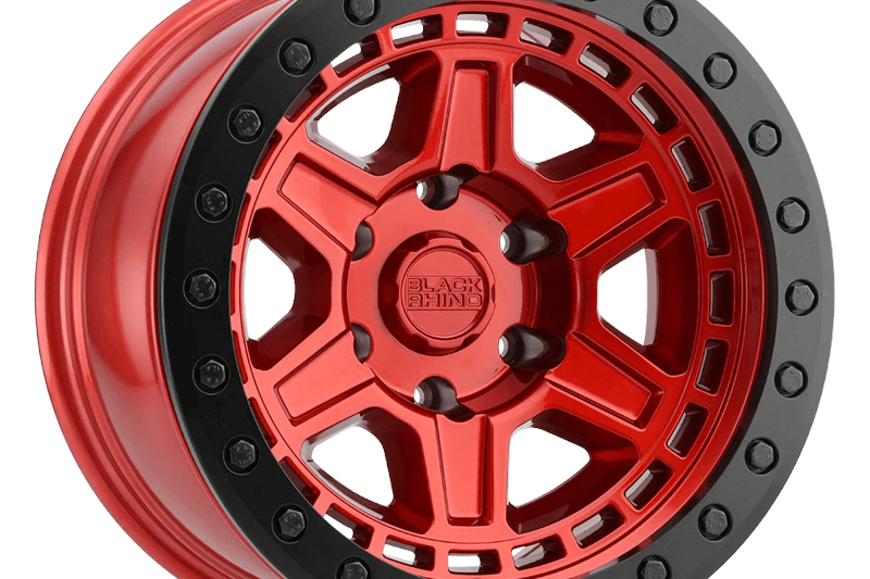Alloy wheel Candy RED W/ Black Ring & Bolts Reno Black Rhino 9.0x17 ET0 71,5 5x127