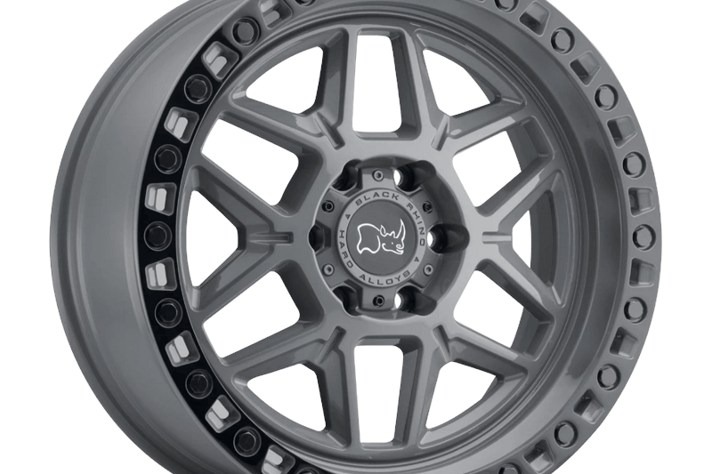 Alloy wheel Battleship Gray W/ Black Ring Kelso Black Rhino 9.0x17 ET0 71,5 5x127