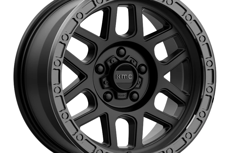 Alloy wheel KM544 Mesa Satin Black W/ Gloss Black LIP KMC 8.5x17 ET0 106,1 6x139,7