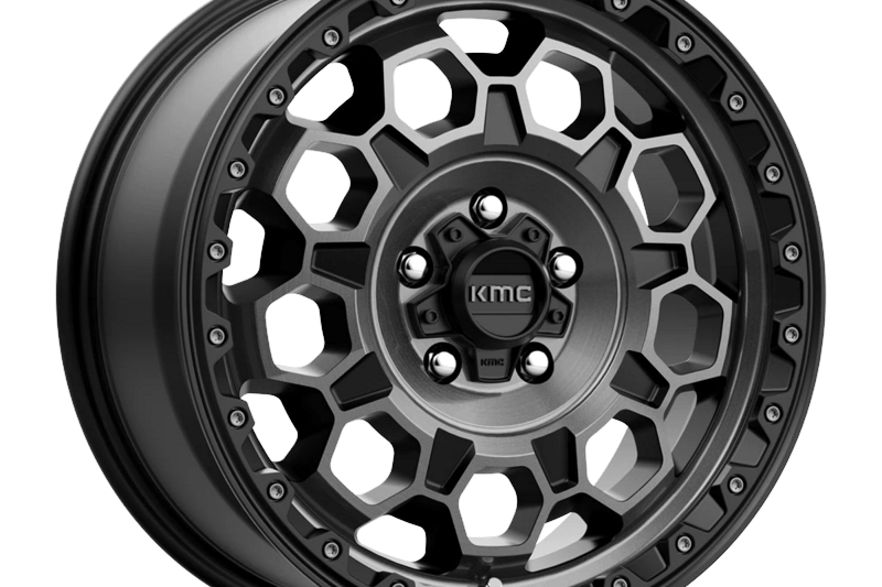 Llanta de aleacin KM545 Trek Satin Black W/ Gray Tint KMC 8.0x17 ET35 72,56 5x114.3