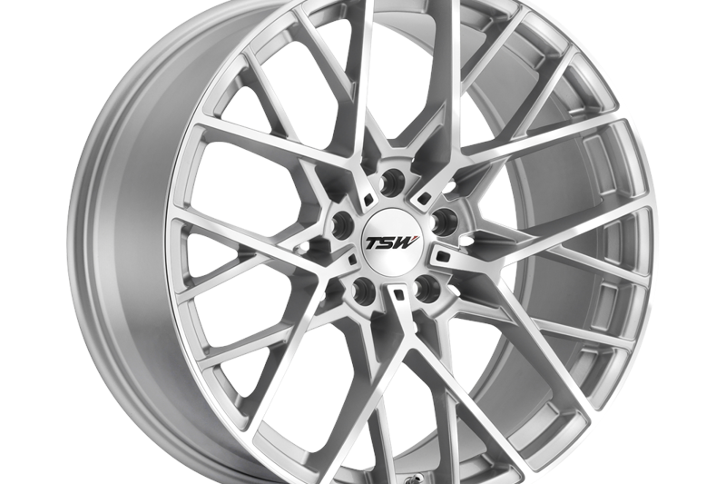 Alloy wheel Sebring Silver W/ Mirror CUT Face TSW 8.5x18 ET40 76,1 5x114.3