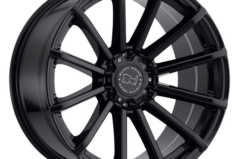 Llanta de aleacin Gloss Black Rotorua Black Rhino 9.5x20 ET12 112,1 6x139,7