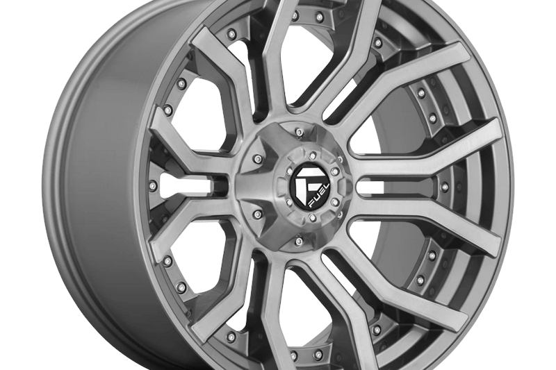 Alloy wheel D713 Rage Platinum Brushed GUN Metal Tinted Clear Fuel 10.0x20 ET-18 87,1 5x127;5x139.7