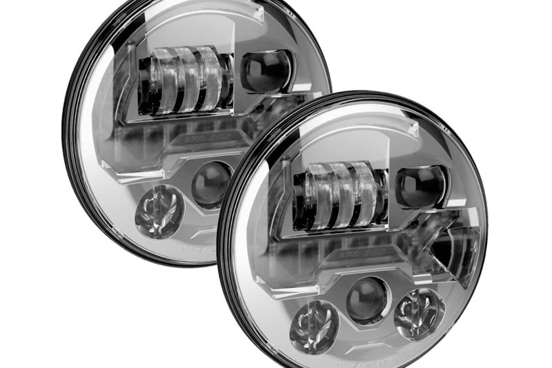 Headlights LED chorme front 7
