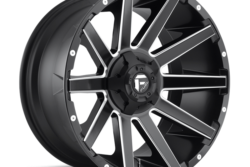 Alloy wheel D616 Contra Matte Black Milled Fuel 9.0x18 ET-12 106,1 6x139,7;6x135
