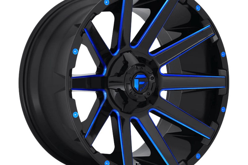 Alloy wheel D644 Contra Gloss Black Blue Tinted Clear Fuel 9.0x18 ET1 106,1 6x135;6x139,7