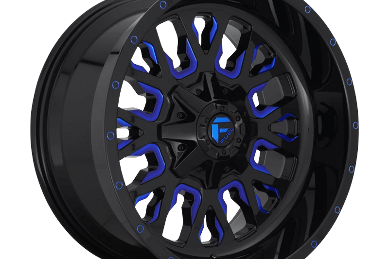 Alloy wheel D645 Stroke Gloss Black Blue Tinted Clear Fuel 9.0x18 ET20 106,1 6x135;6x139,7