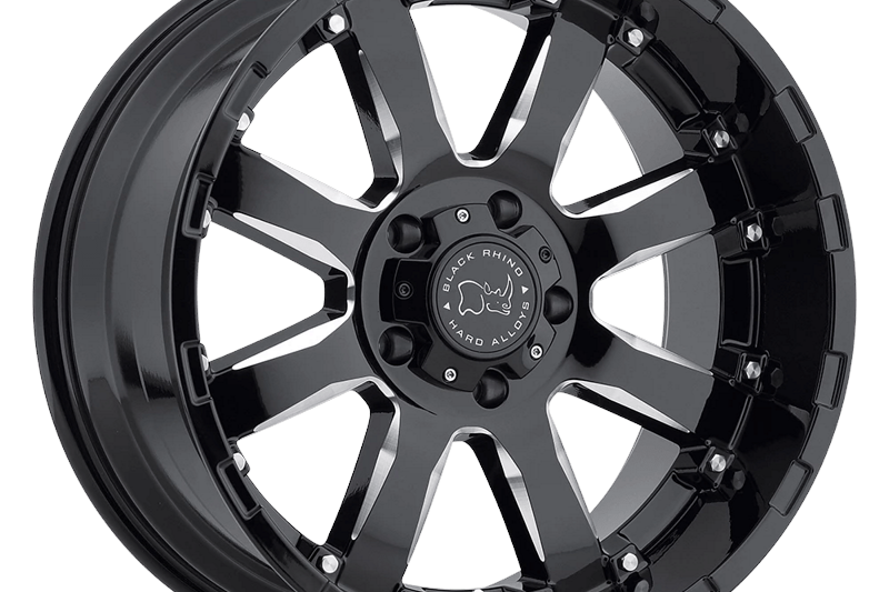 Alloy wheel Gloss Black W/ Milled Spokes Sierra Black Rhino 9.0x18 ET12 112,1 6x139,7