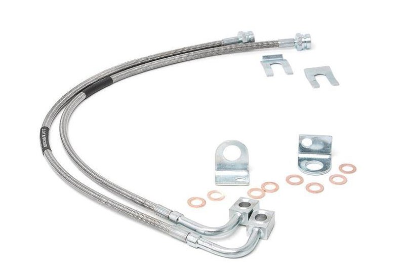 Front extended brake lines Rough Country Lift 4-6