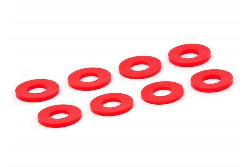 D-Ring Shackle Washers Red Daystar