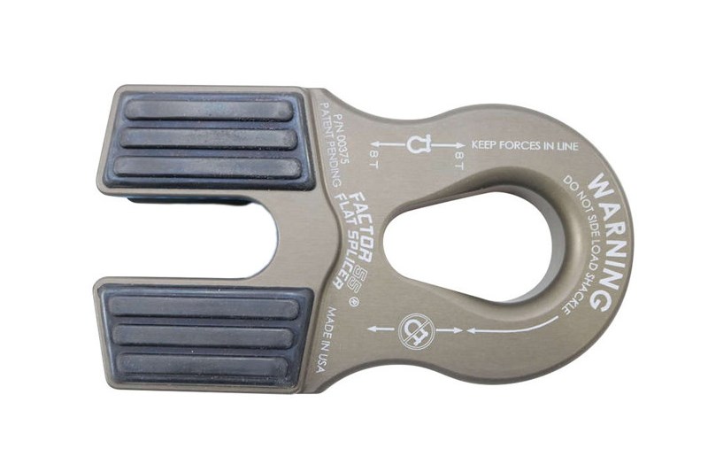 Flat splicer shackle grey Factor 55