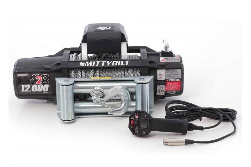 Winch with steel rope and wireless remote 12000 lbs Smittybilt X20 GEN2