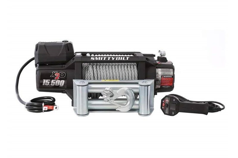 Winch with steel rope and wireless remote 15500 lbs Smittybilt X20 GEN2