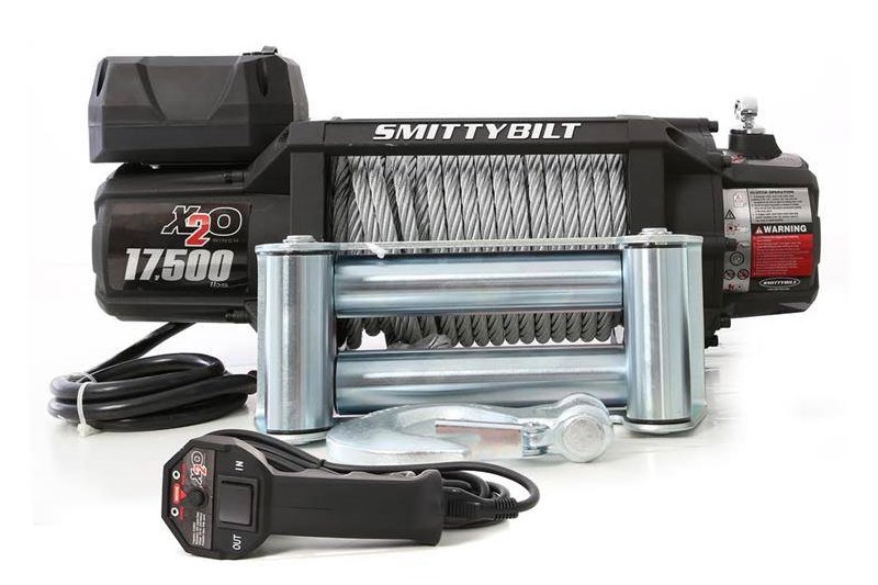 Winch with steel rope and wireless remote 17500 lbs Smittybilt X20 GEN2