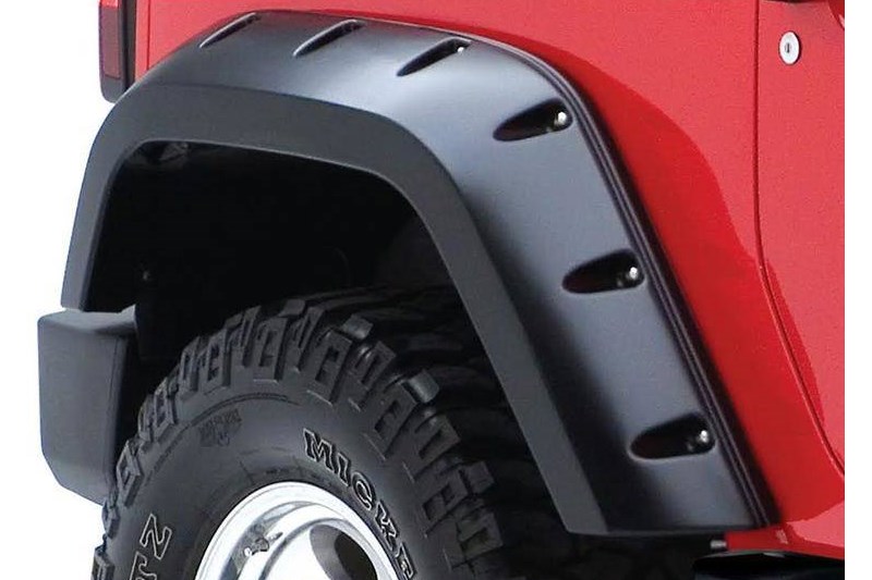 Aletines traseros Bushwacker Pocket Style Wrangler JK 2 puertas 07-18