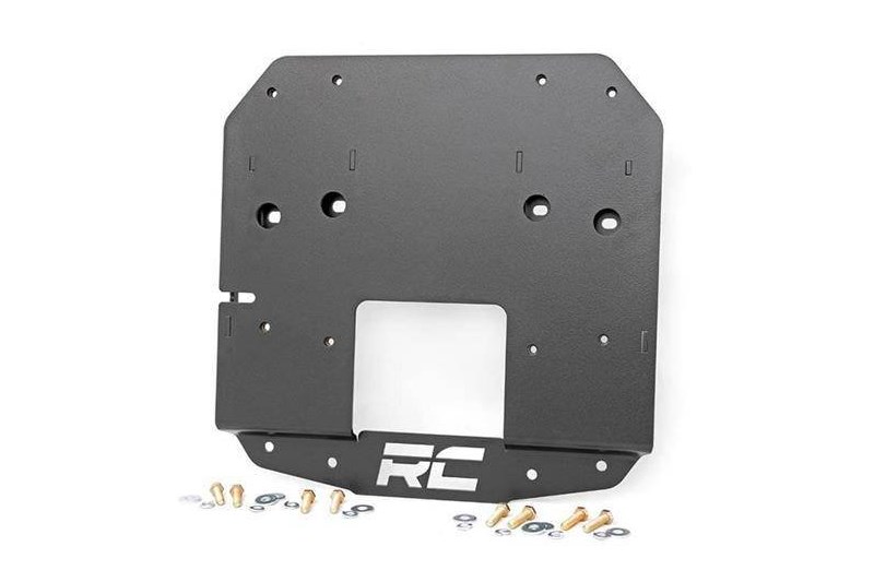 Spare tire relocation bracket vehicles without rear proximity sensors Rough Country
