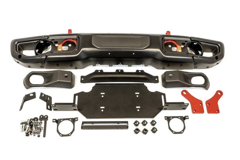 Front steel bumper with winch plate OFD Wrangler JL