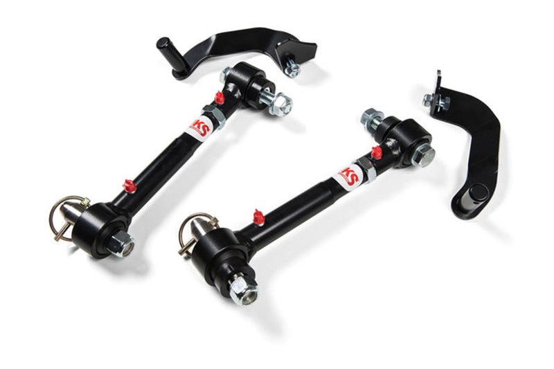 Front disconnect sway bar links with retention brackets JKS Lift 2,5-6