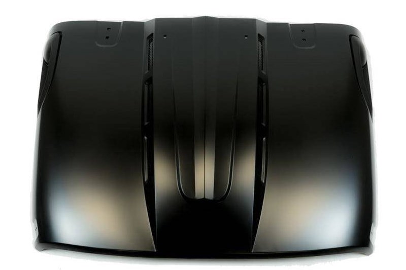 Cap de acero frontal negro mate OFD Avenger Bonnet