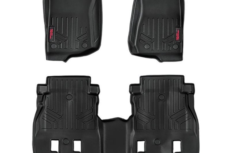 Front and rear floor mats Rough Country Wrangler JL 4 Door 18-present