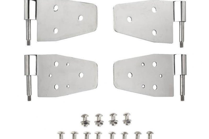 Door hinge set stainless steel Smittybilt