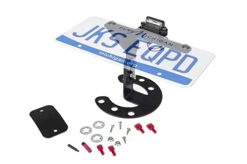 Spare tire license plate mount JKS