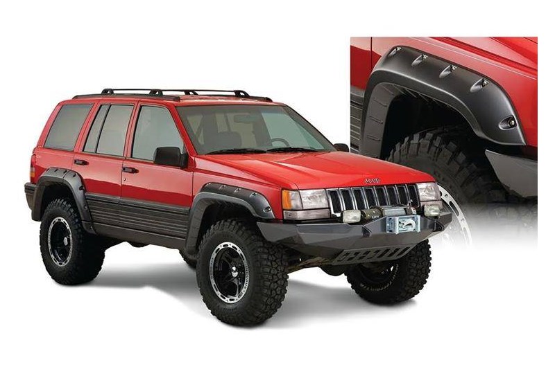 Aletines delanteros y traseros Bushwacker Cut-Out Style Grand Cherokee ZJ 93-98