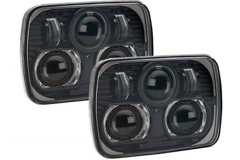 Headlights LED black 7x5