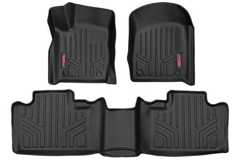 Front and rear floor mats hook connector Rough Country Grand Cherokee WK2 13-16 