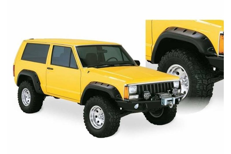 Guardabarros delanteros y traseros Bushwacker 2 puertas Cut-Out Style