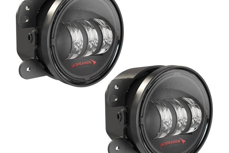 LED fog lights round black 4