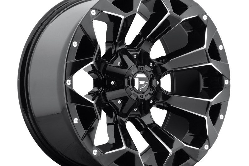 Alloy wheel D576 Assault Gloss Black Milled Fuel 9.0x20 ET20 110,1 5x139.7;5x150