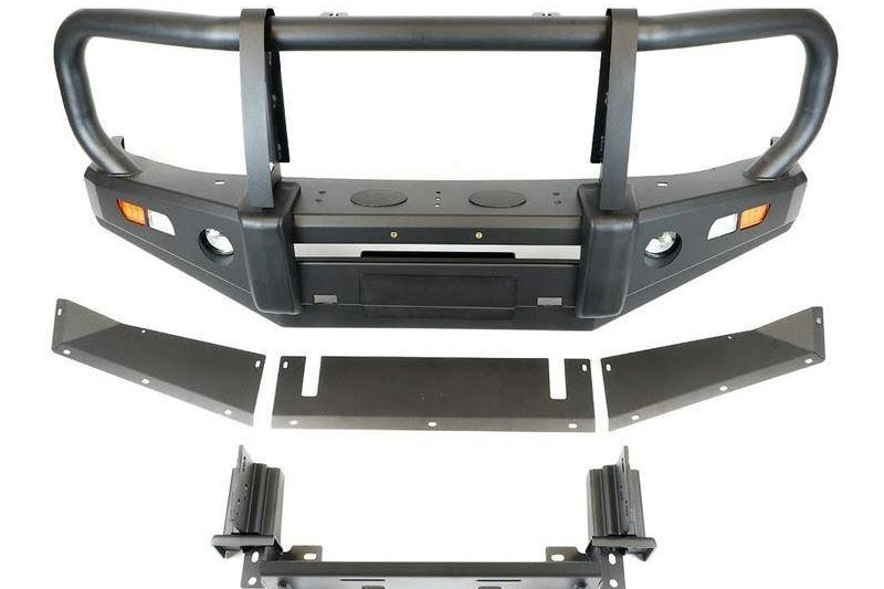 Front steel bumper with winch plate and bullbar OFD Jimny 19-present