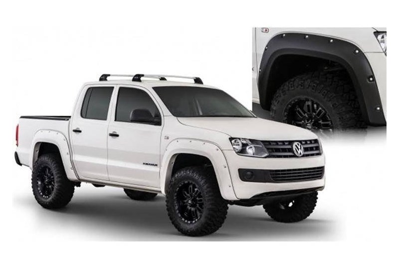 Front and rear fender flares flap 18cm Bushwacker Pocket Style Amarok 10-present