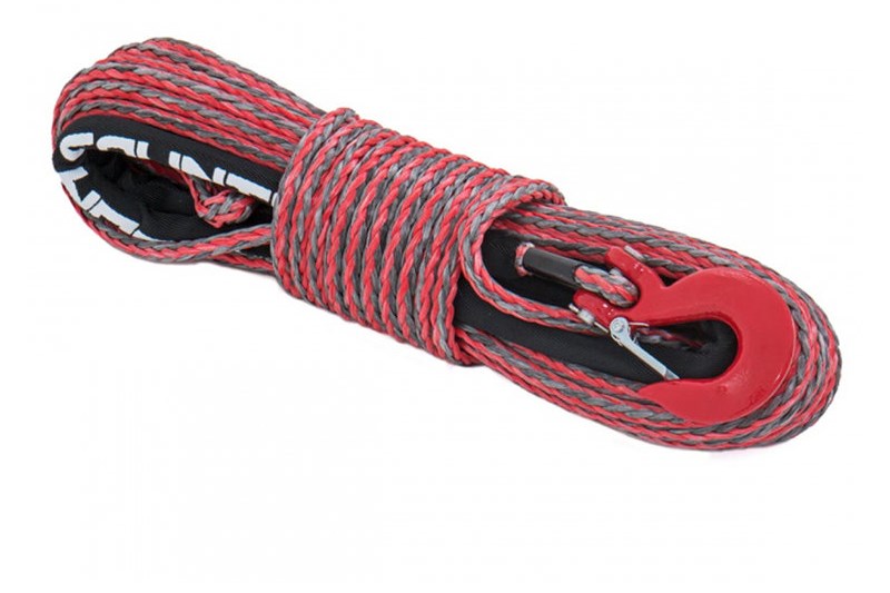 Cable de cabestrante sinttico rojo/gris 16000 lbs Rough Country