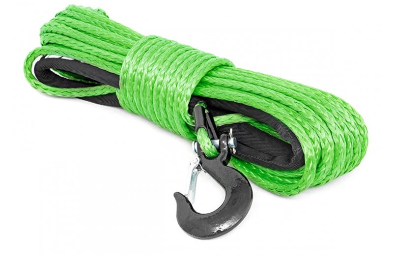Synthetic winch rope green 16000 lbs Rough Country