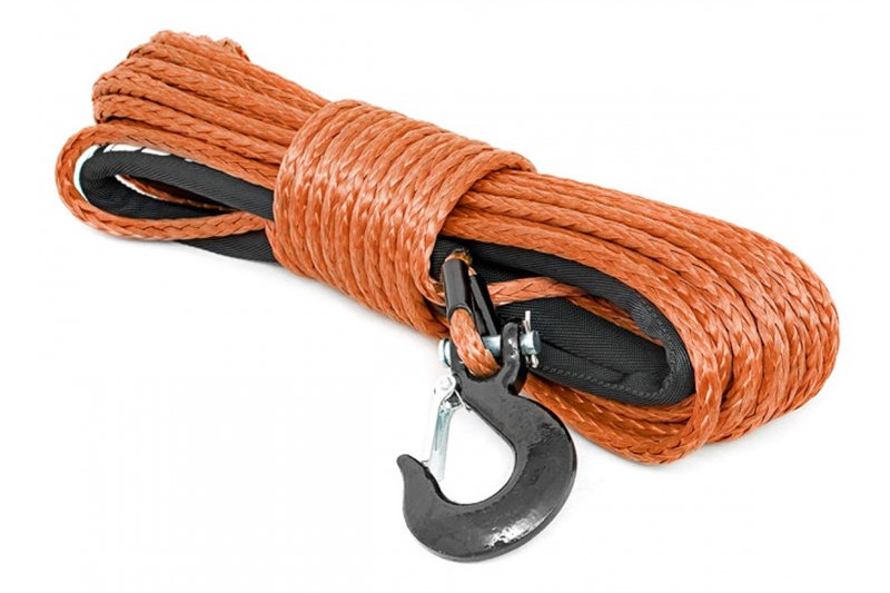 Synthetic winch rope orange 16000 lbs Rough Country