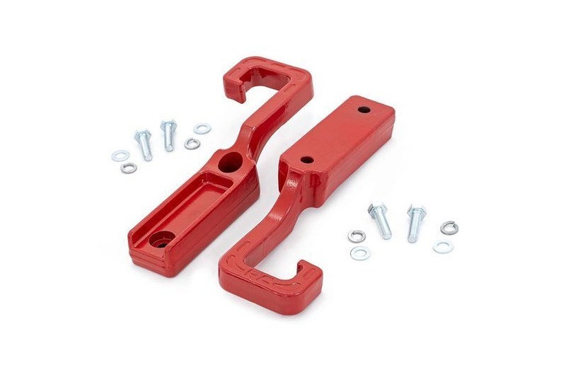 Front tow hooks red Rough Country Grand Cherokee WK2 16-19 