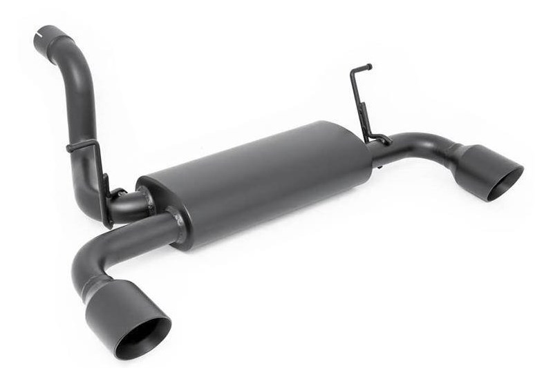 Dual outlet performance exhaust black Rough Country Wrangler JL