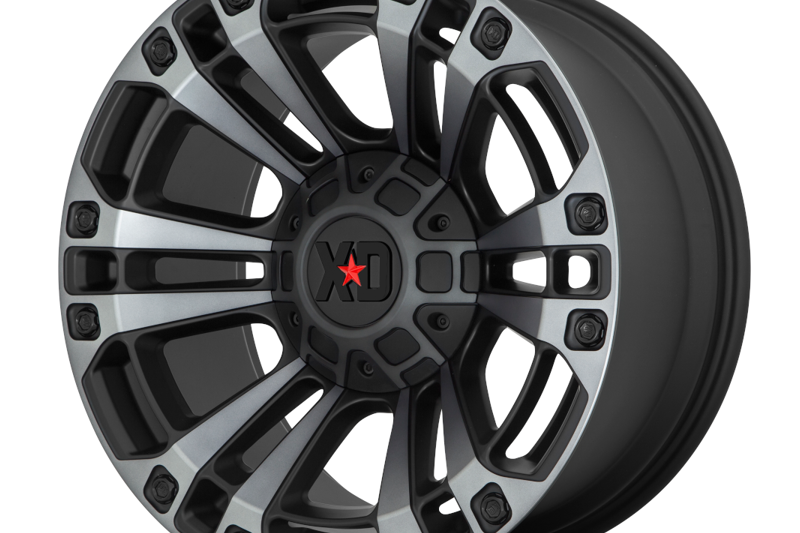 Llanta de aleacin XD851 Monster Satin Black/Gray Tint XD Series 9.0x20 ET18 106,25 6x139,7;6x135