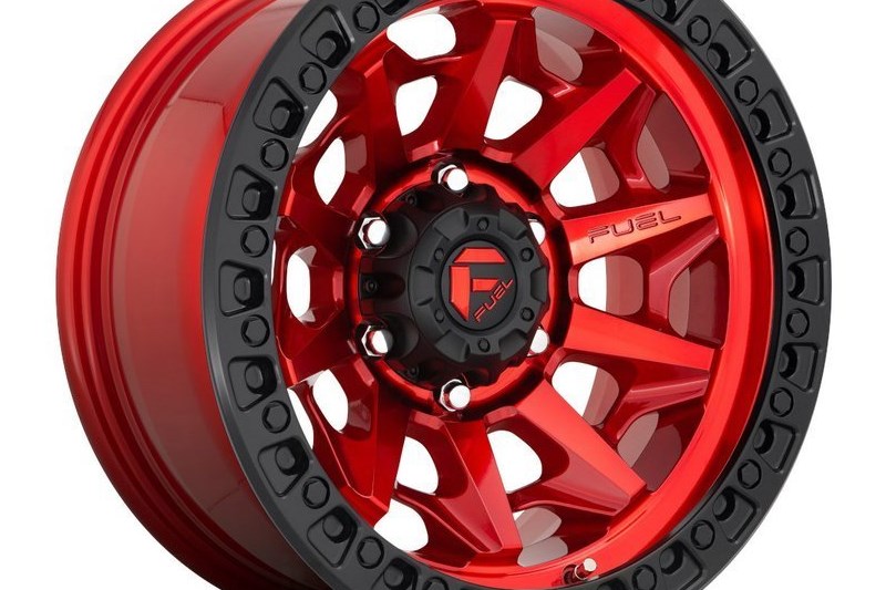 Llanta de aleacin D695 Covert Candy Red/Negro Anillo Fuel 9.0x20 ET1 71,5 5x127