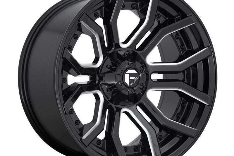 Alloy wheel D711 Rage Gloss Black Milled Fuel 9.0x20 ET1 87,1 5x127;5x139.7